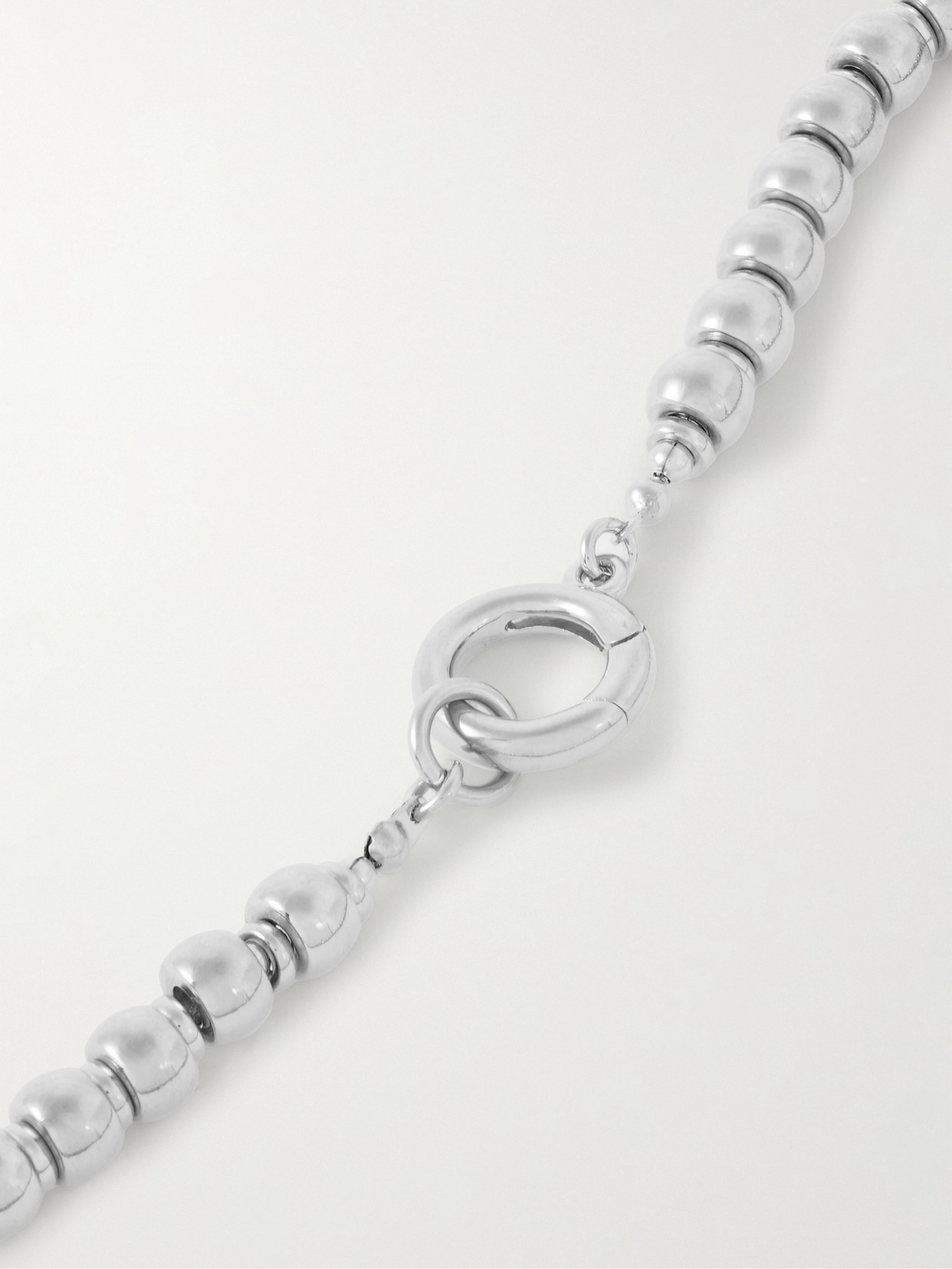 Shop Laura Lombardi Maremma Gold-plated Necklace In Silver