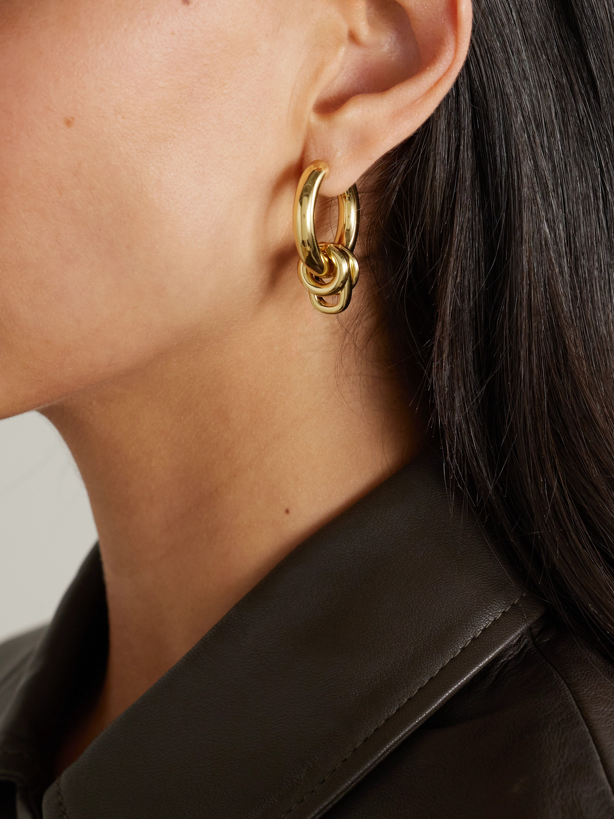 Shop Laura Lombardi Genna Gold-plated Hoop Earrings