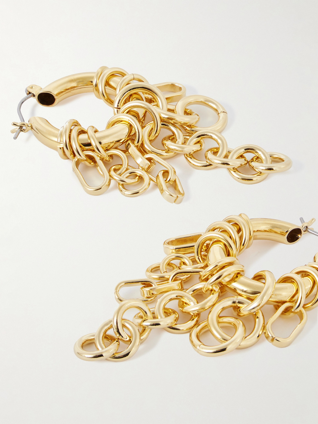 Shop Laura Lombardi Sabbia Gold-plated Hoop Earrings