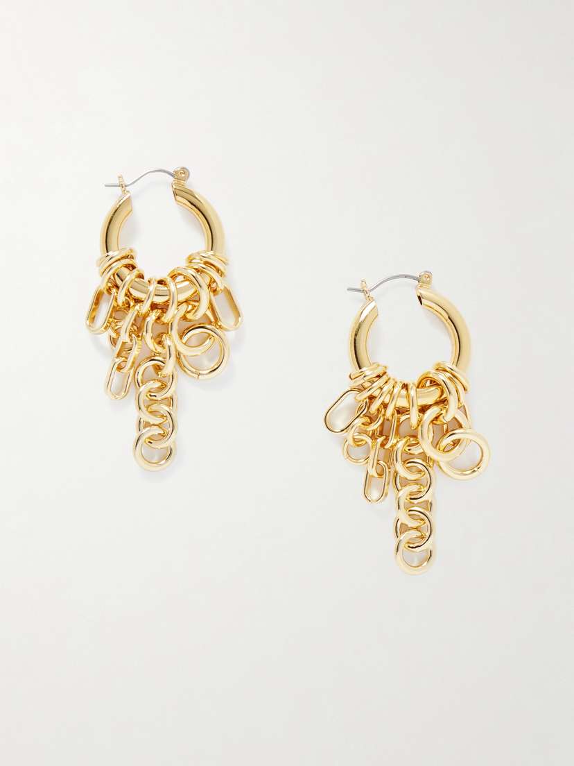 Laura Lombardi Sabbia Gold-plated Hoop Earrings