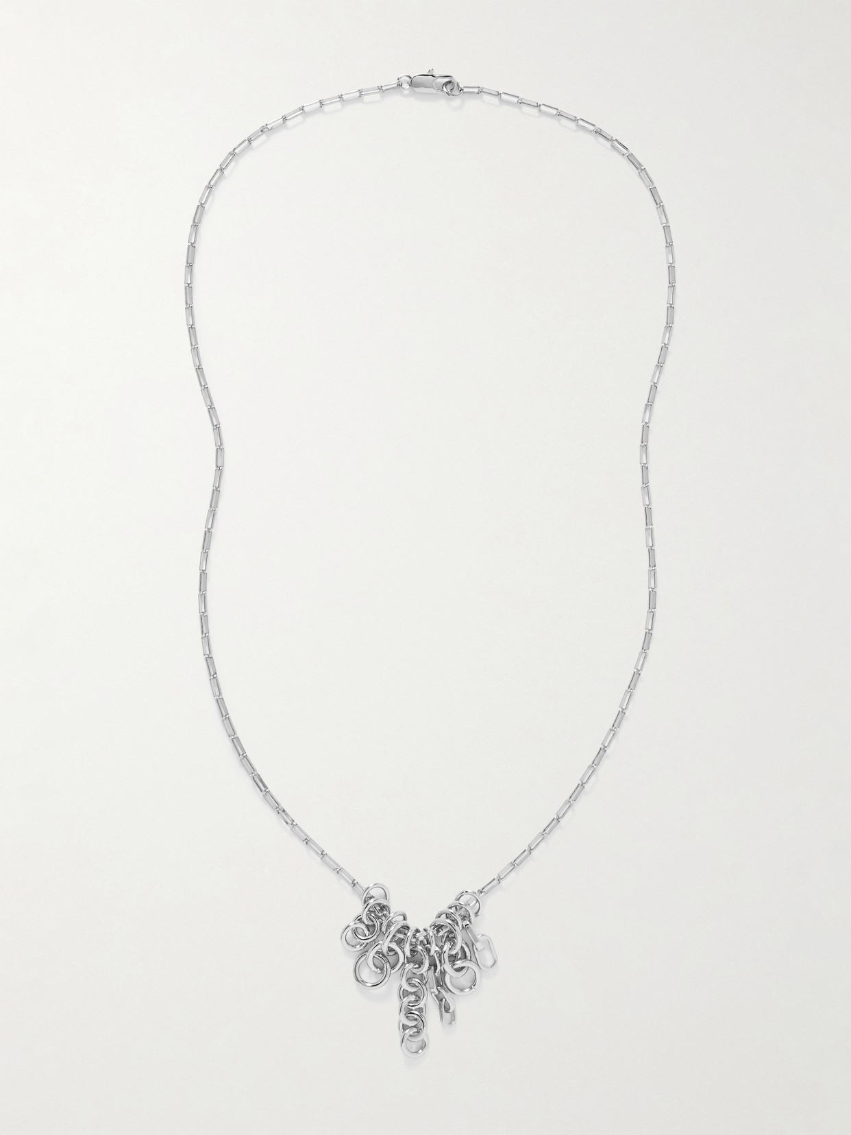 Laura Lombardi Sabbia Platinum-plated Necklace In Metallic