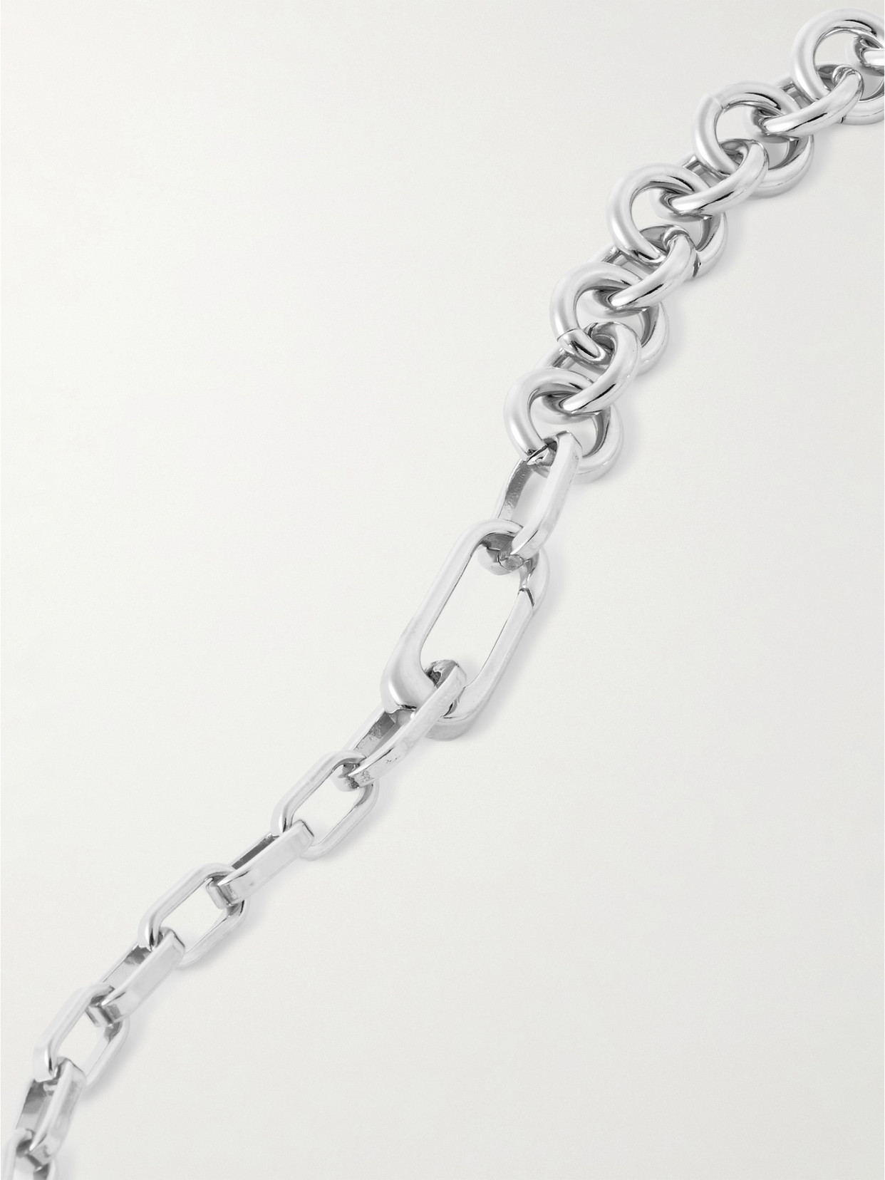 Shop Laura Lombardi Lega Platinum-plated Necklace In Silver