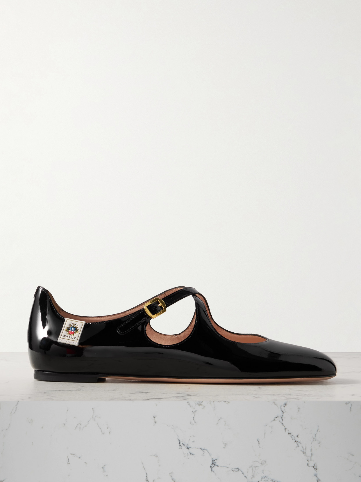 Bally Rina Criss Cross Ballet Flats In Black