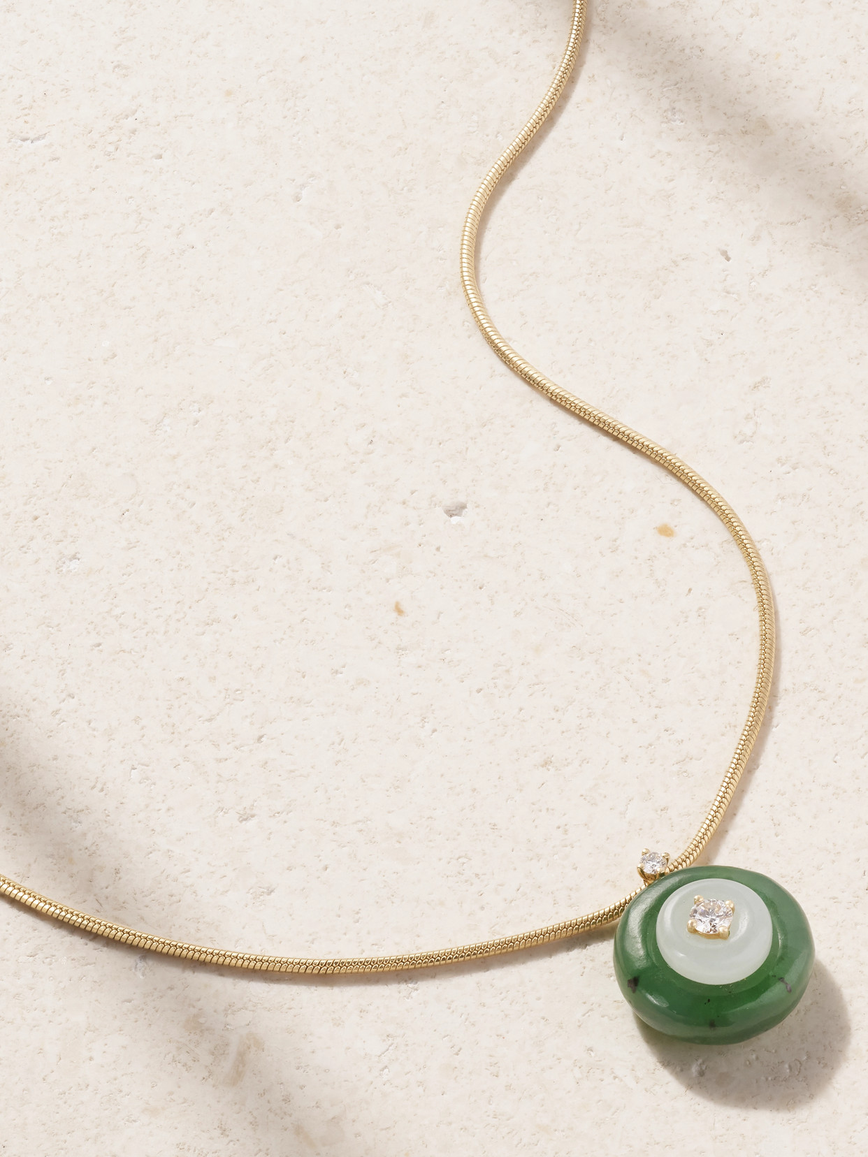 Fernando Jorge Signal Small 18-karat Gold Multi-stone Necklace In Gold
