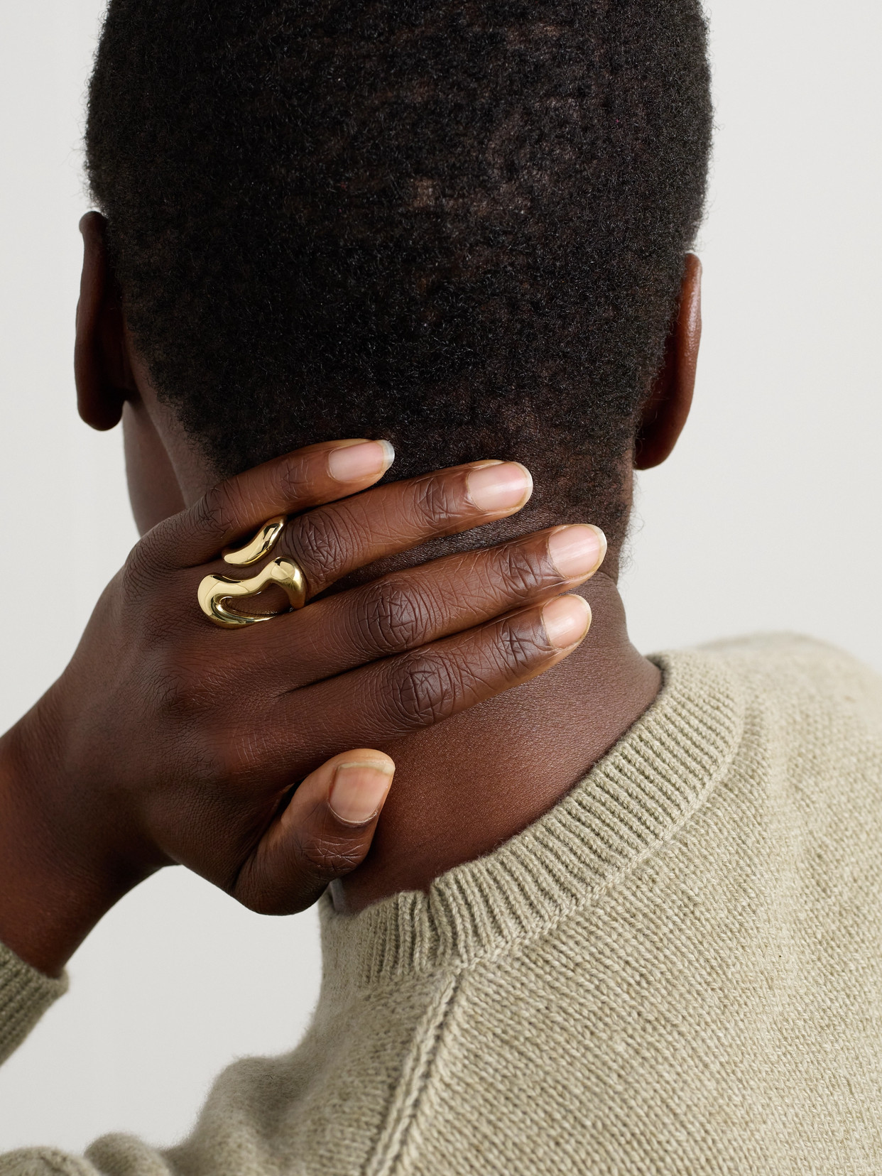 Fernando Jorge Bold Stream Open 18-karat Gold Ring In Gold