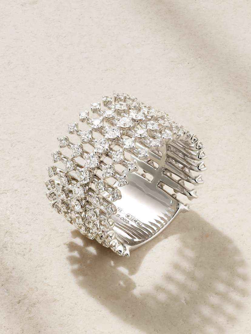 Fernando Jorge Disco 18-karat White Gold Diamond Ring