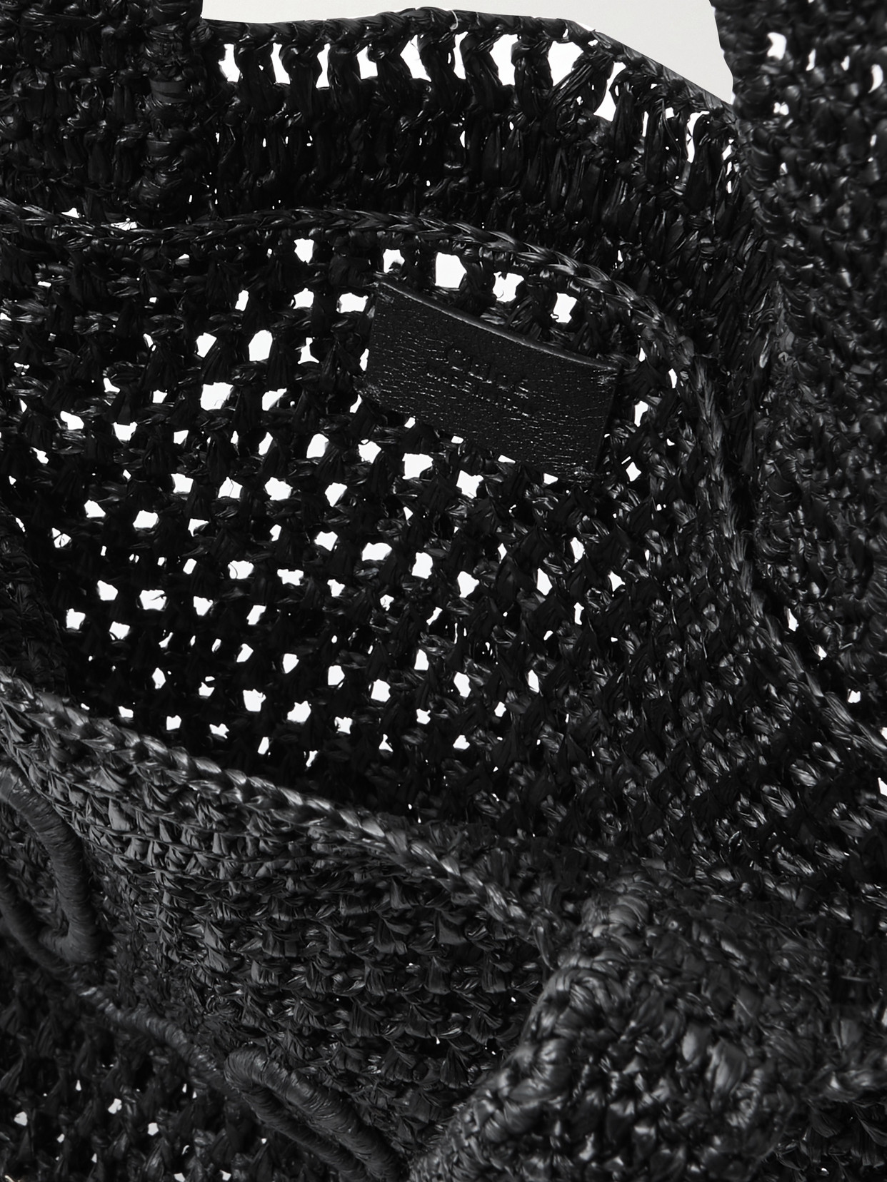 Chloé Women Summer Banana Rafia Tote In Black