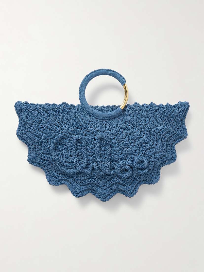 Chloé Scalloped Crocheted Tote
