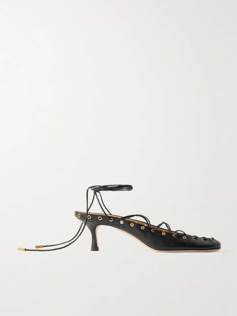 Chloé Ghilies Lace-up Leather Pumps