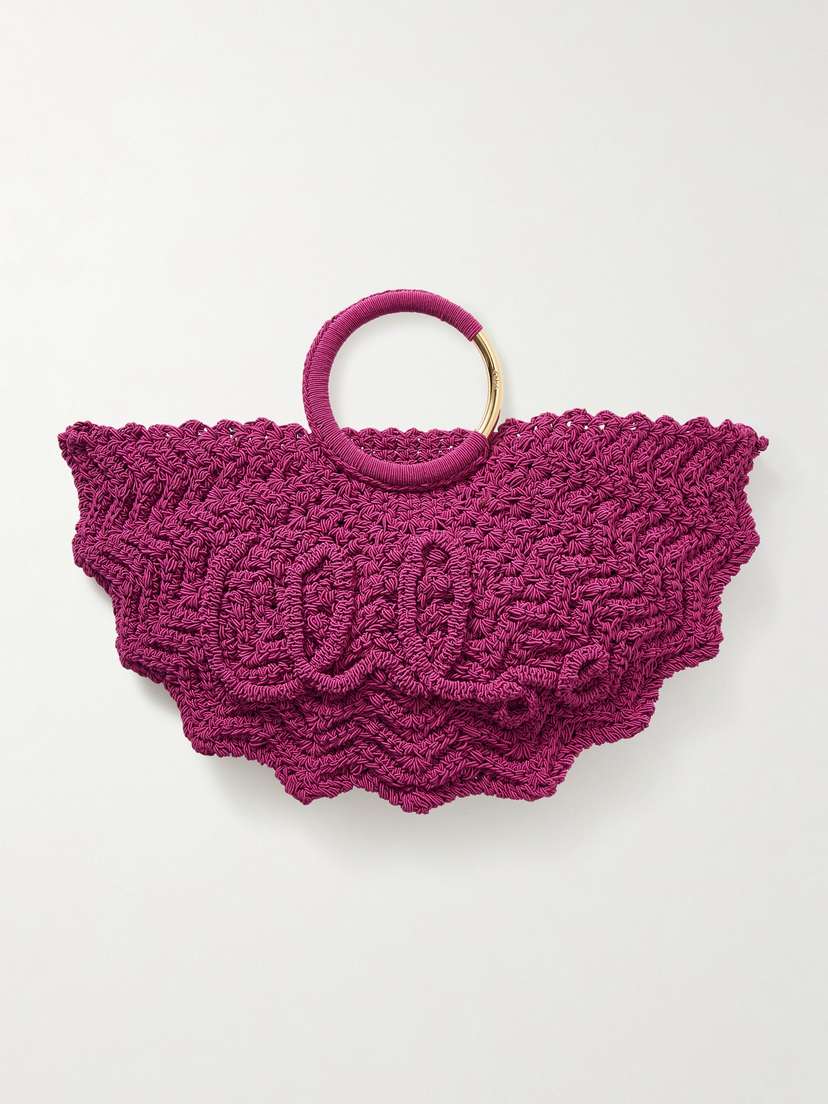 Chloé Scalloped Crocheted Tote