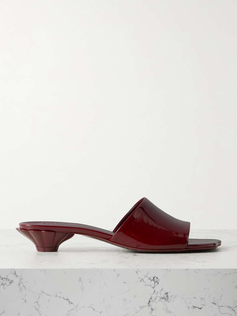Chloé Flower Patent-leather Sandals