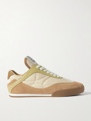 Chloé Kick suede and leather sneakers