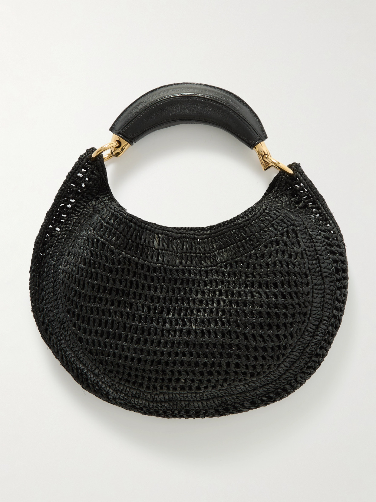 Chloé Chloe Women Black Raffia Banana Handbag In Black
