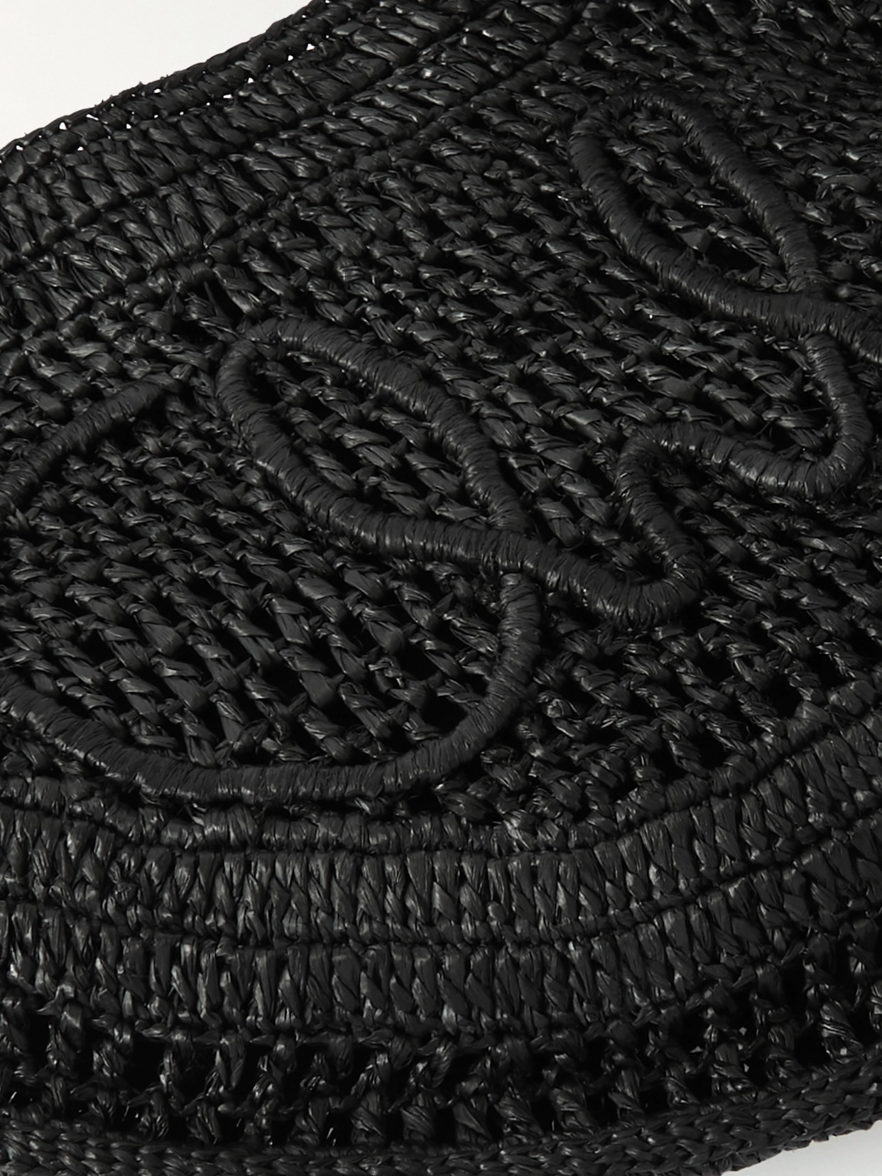 Chloé Chloe Women Black Raffia Banana Handbag In Black
