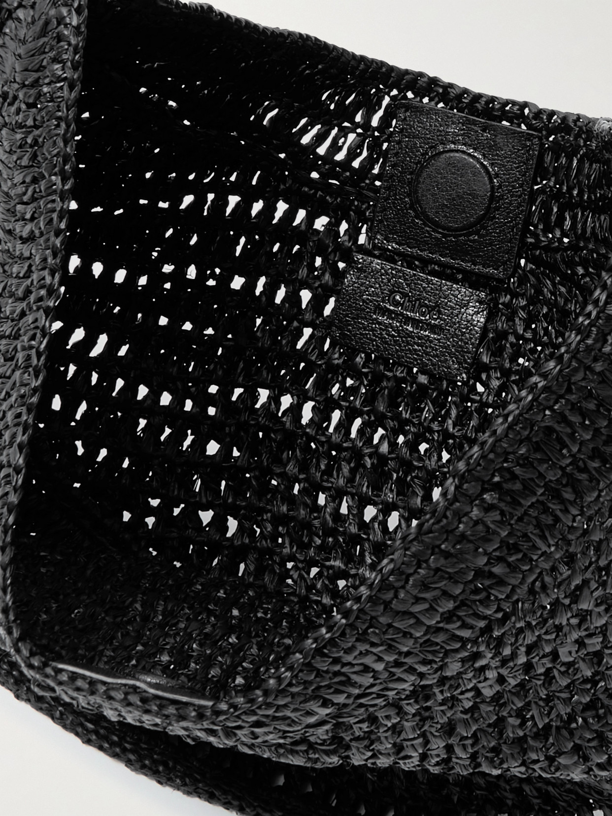 Chloé Chloe Women Black Raffia Banana Handbag In Black