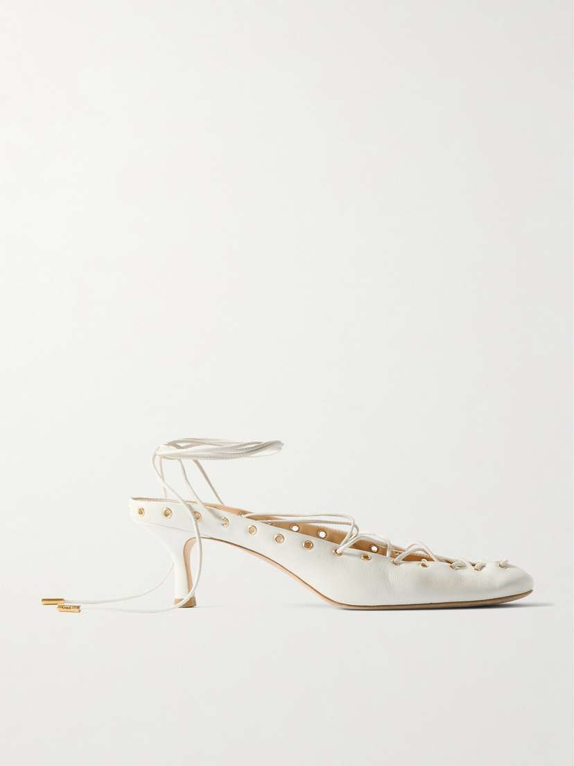 Chloé Ghilies Lace-up Leather Pumps