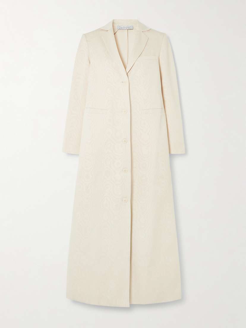 Abadia Nouf Cotton-blend Moire Coat