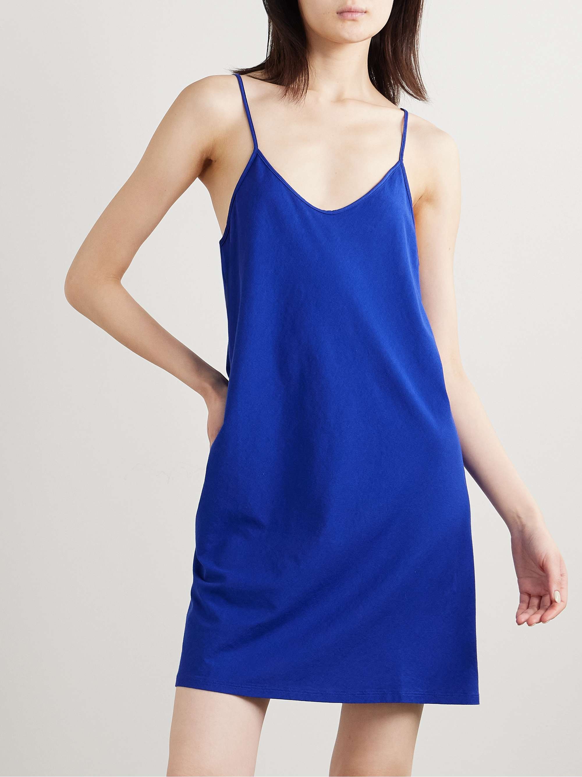 SKIN Organic cotton-jersey chemise