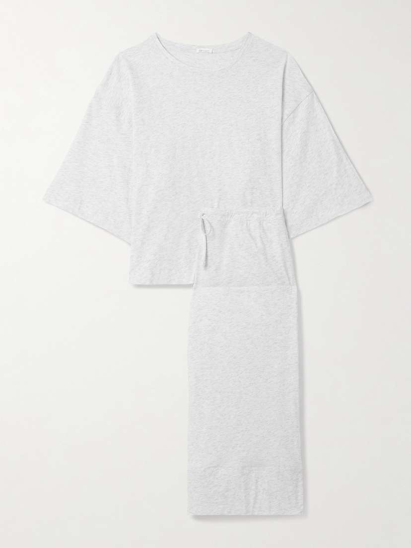 Skin Coco Organic Pima Cotton-jersey Pajama Set