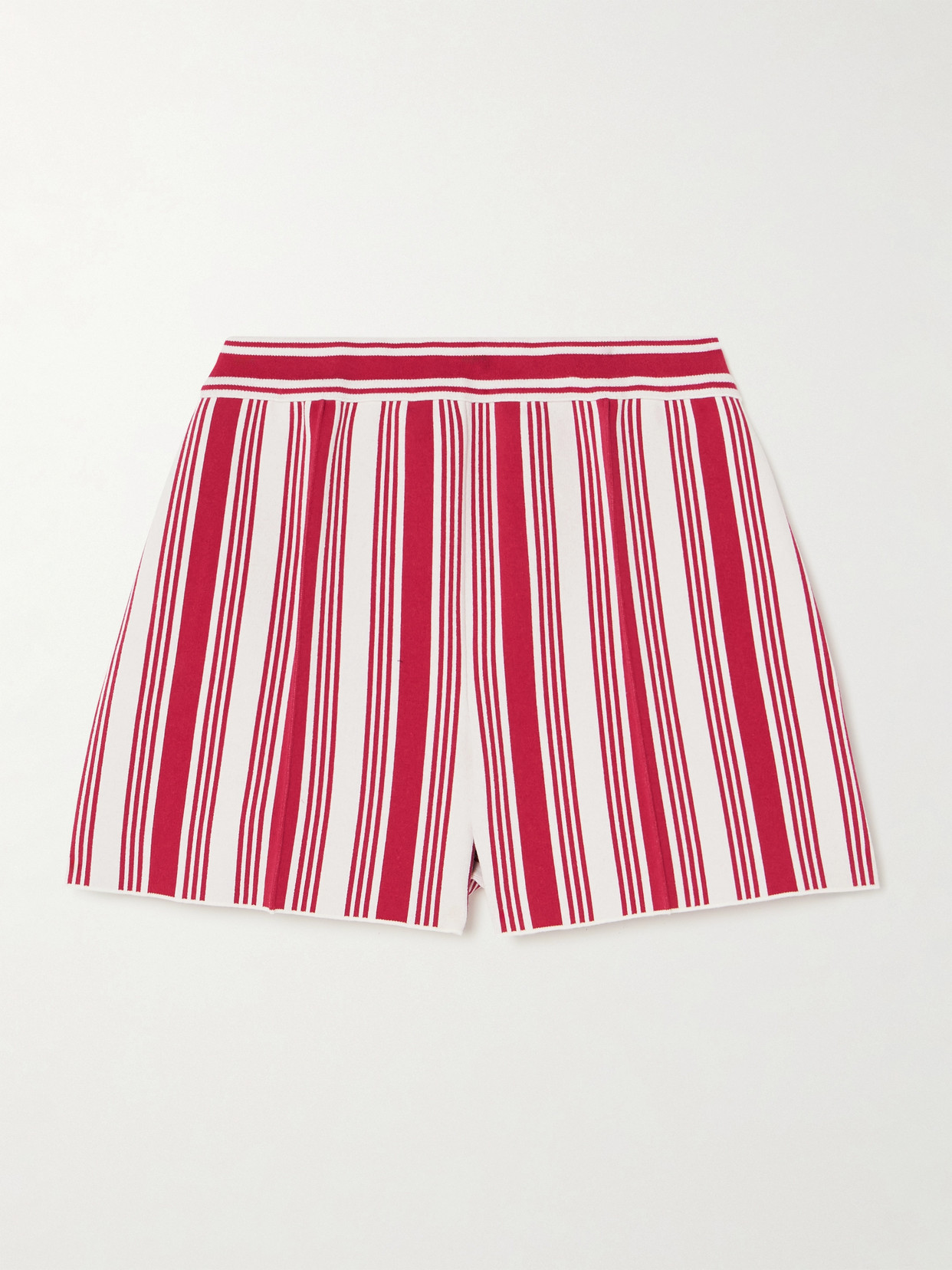 High Sport Savannah Striped Cotton-blend Shorts In Red