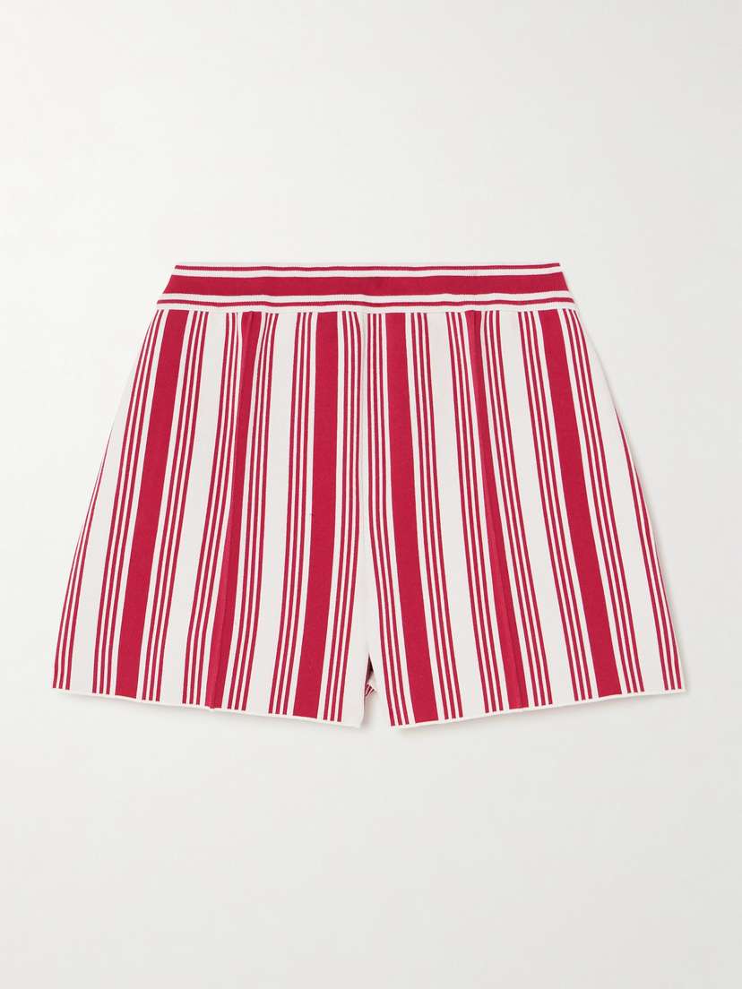 HIGH SPORT Savannah Striped Cotton-blend Shorts