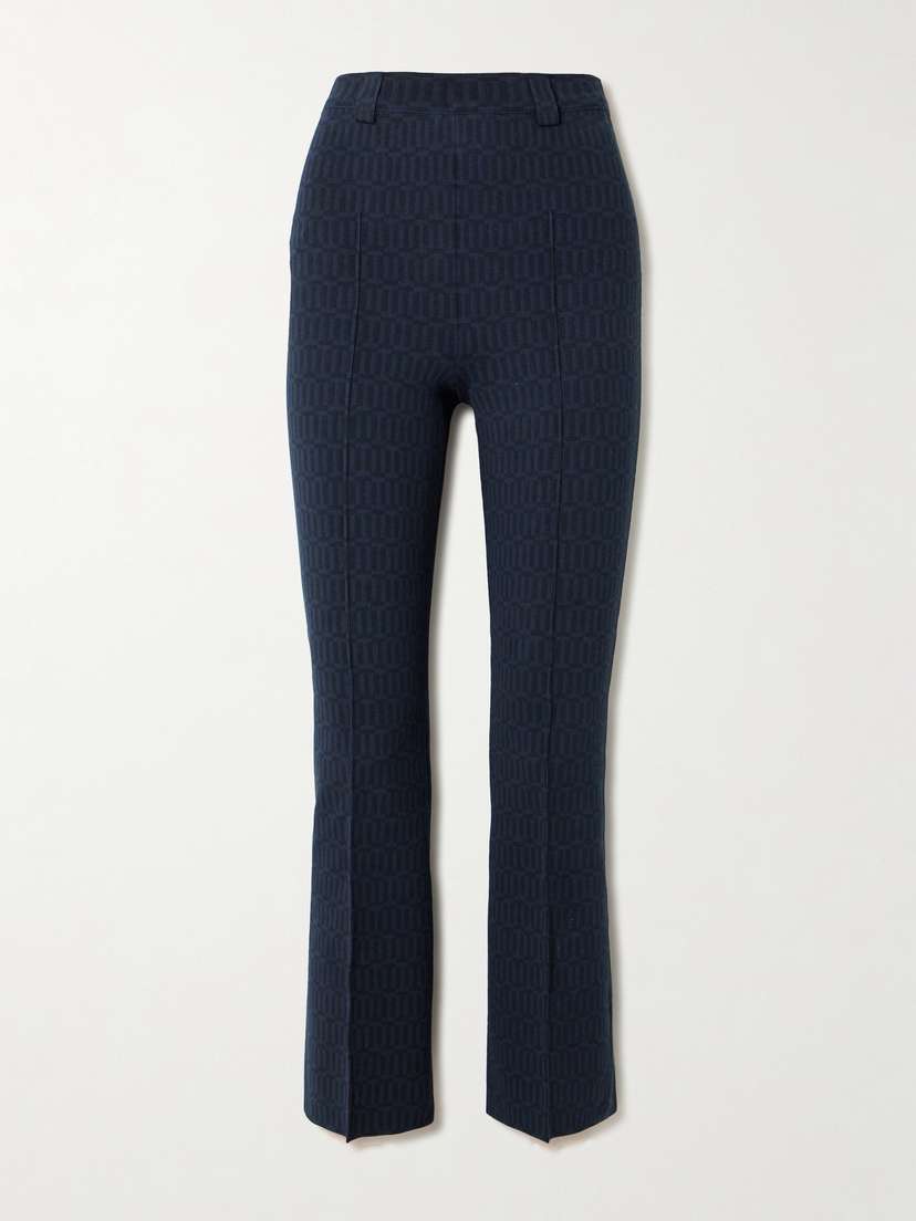 HIGH SPORT Charlie Cotton-blend Jacquard Slim-leg Pants