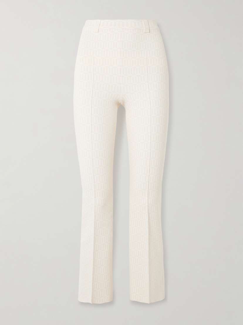 HIGH SPORT Charlie Cotton-blend Jacquard Slim-leg Pants