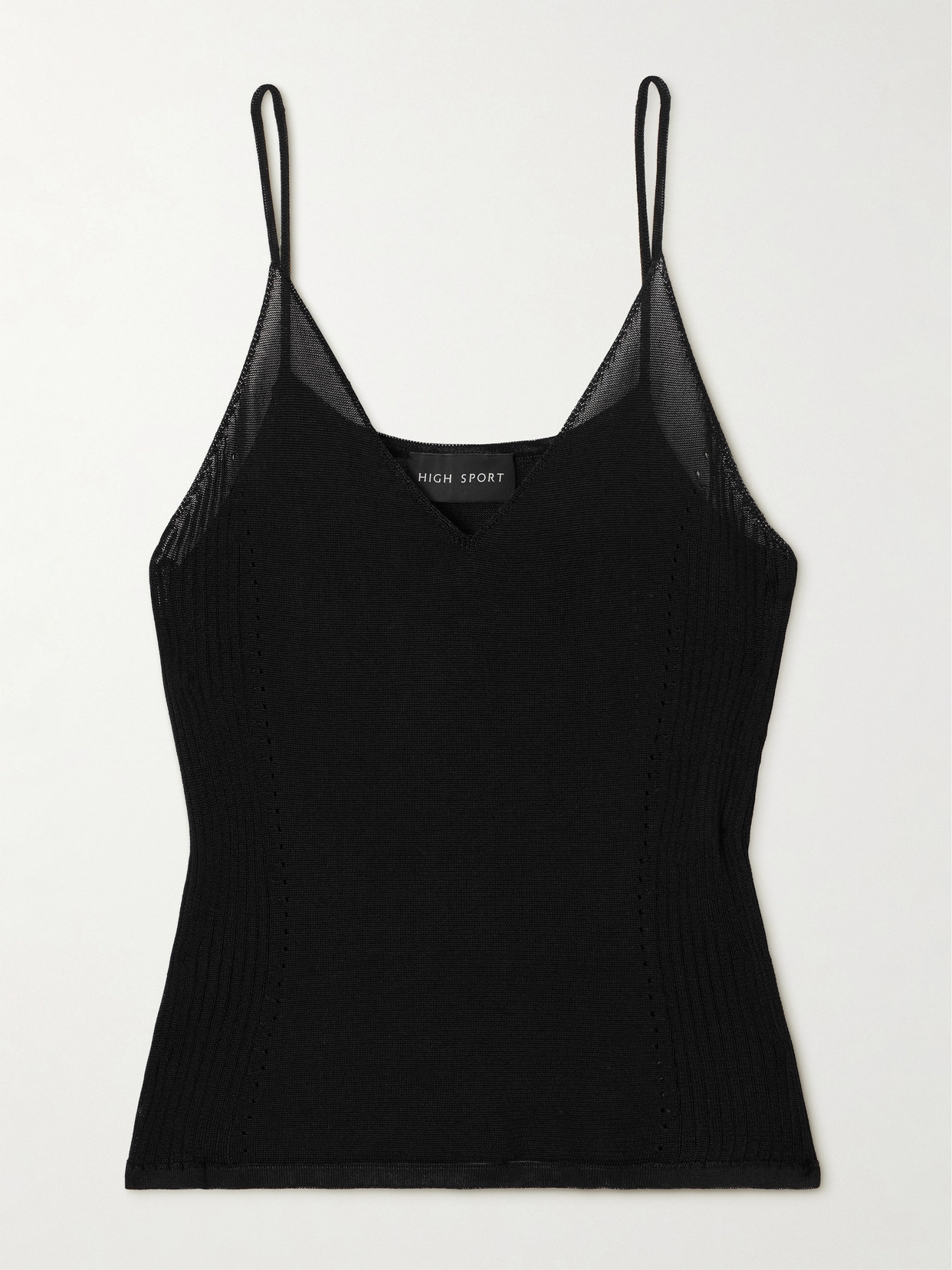 High Sport Tyler Knitted Camisole In Black