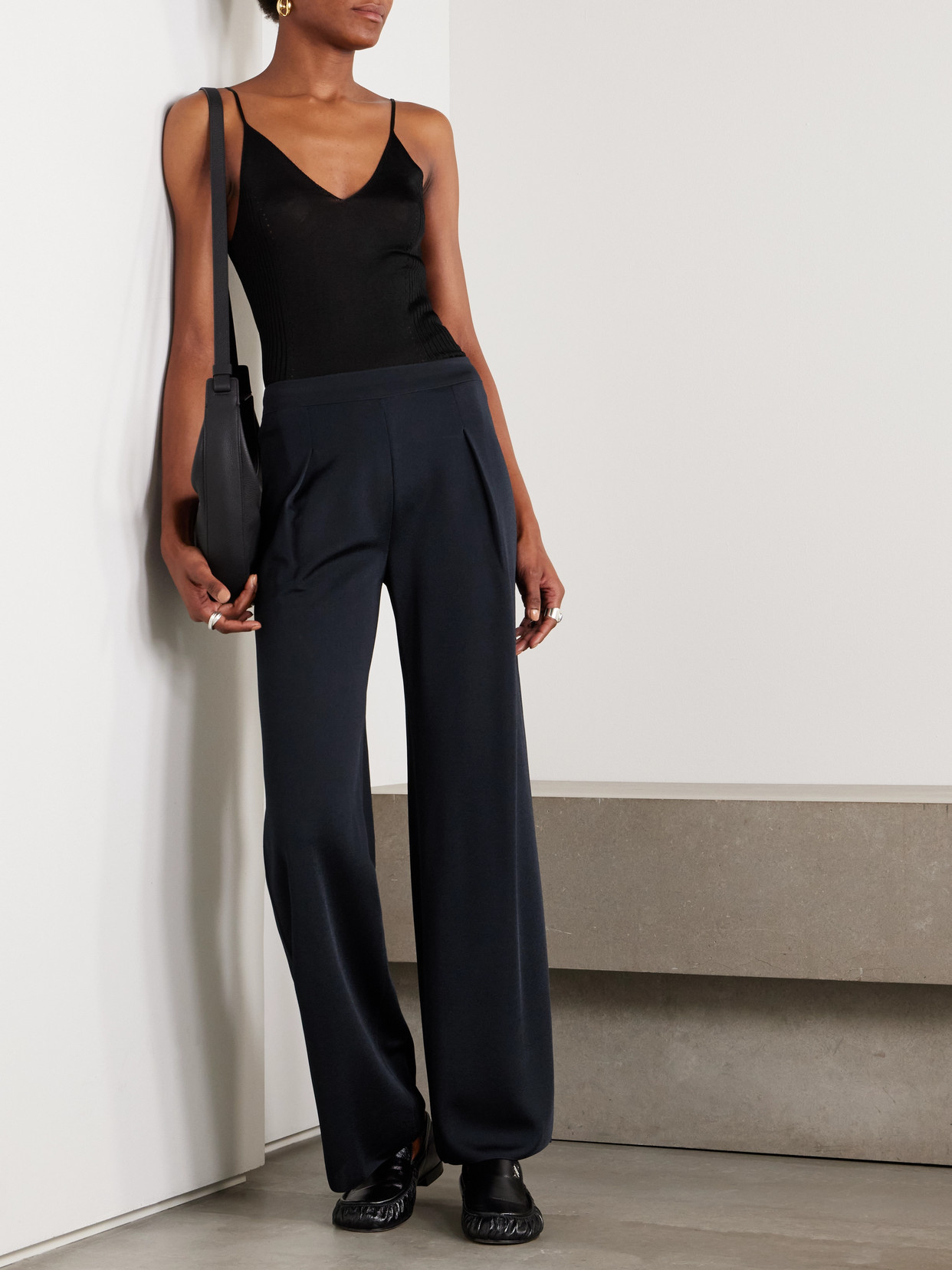 High Sport Tyler Knitted Camisole In Black