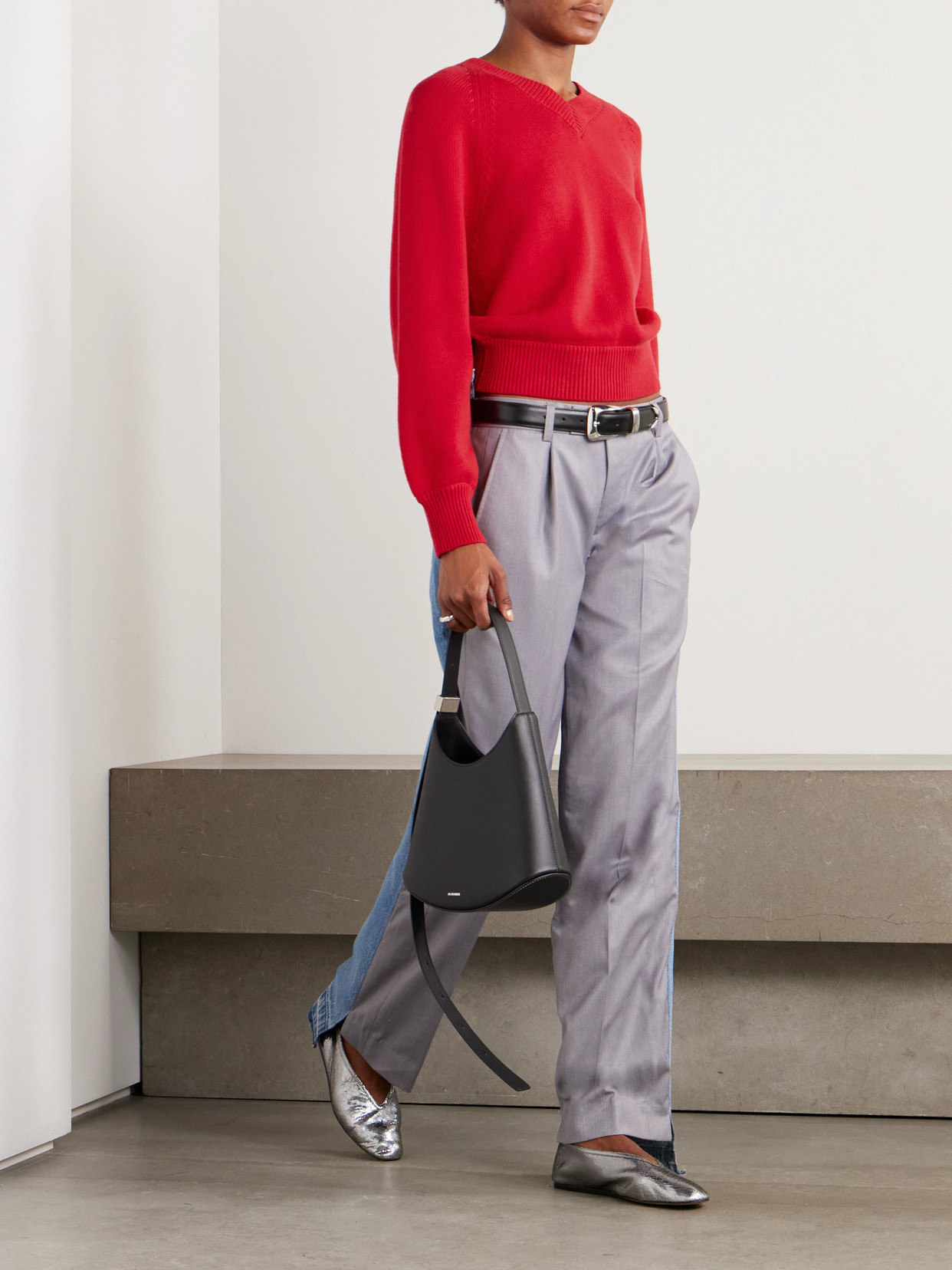 High Sport Veronica Cotton Sweater In Red