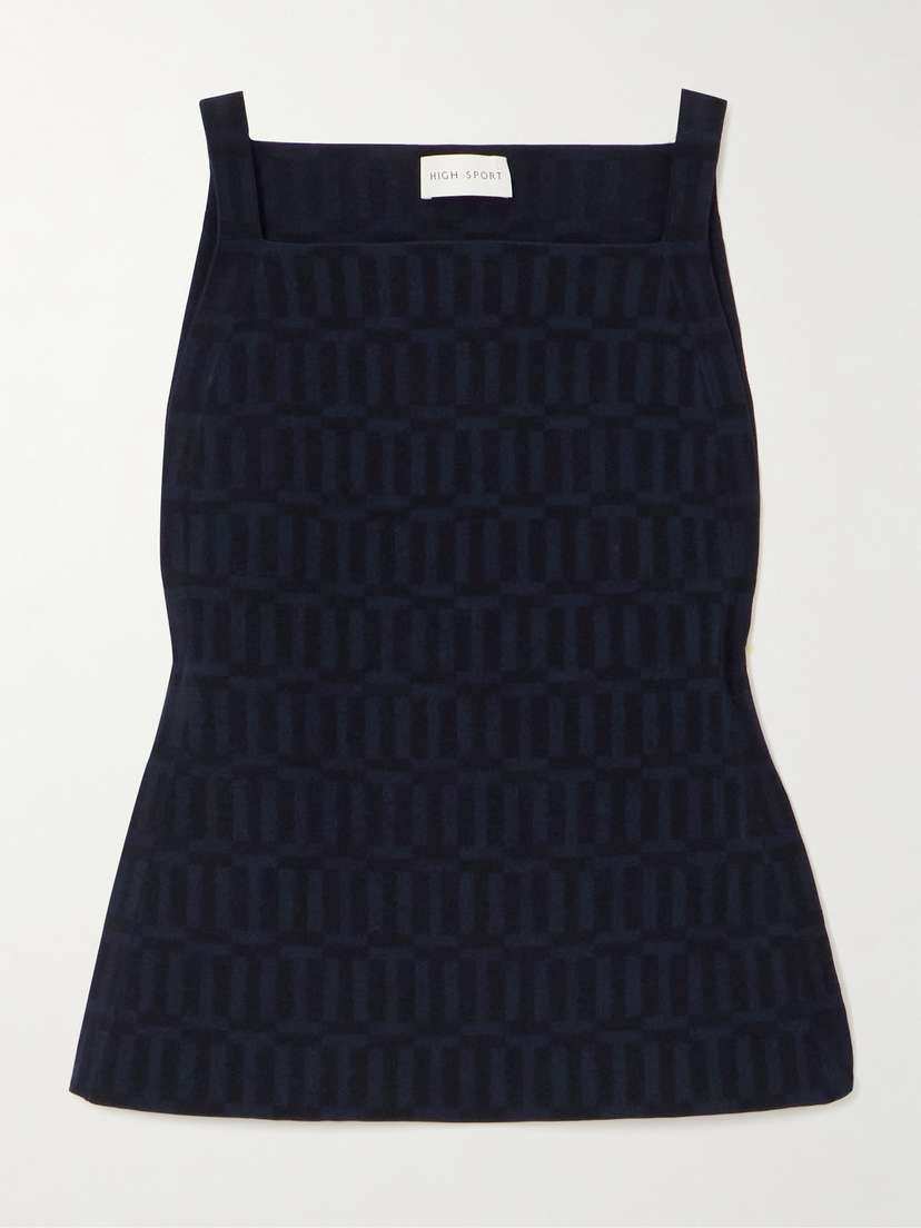 HIGH SPORT Asher Cotton-blend Jacquard Tank