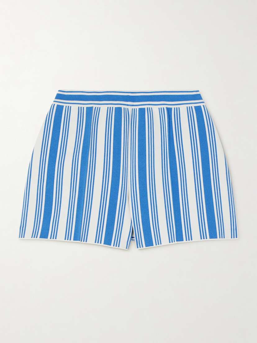 HIGH SPORT Savannah Striped Cotton-blend Shorts