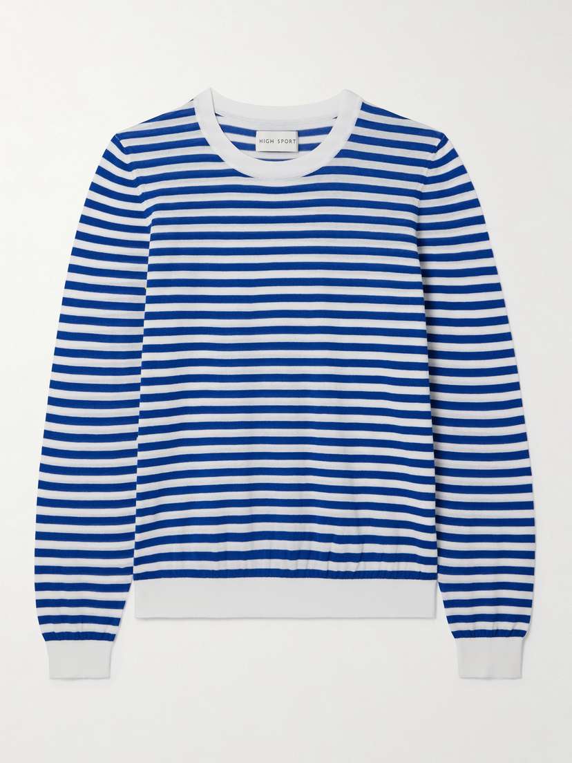 HIGH SPORT Alex Striped Cotton Top