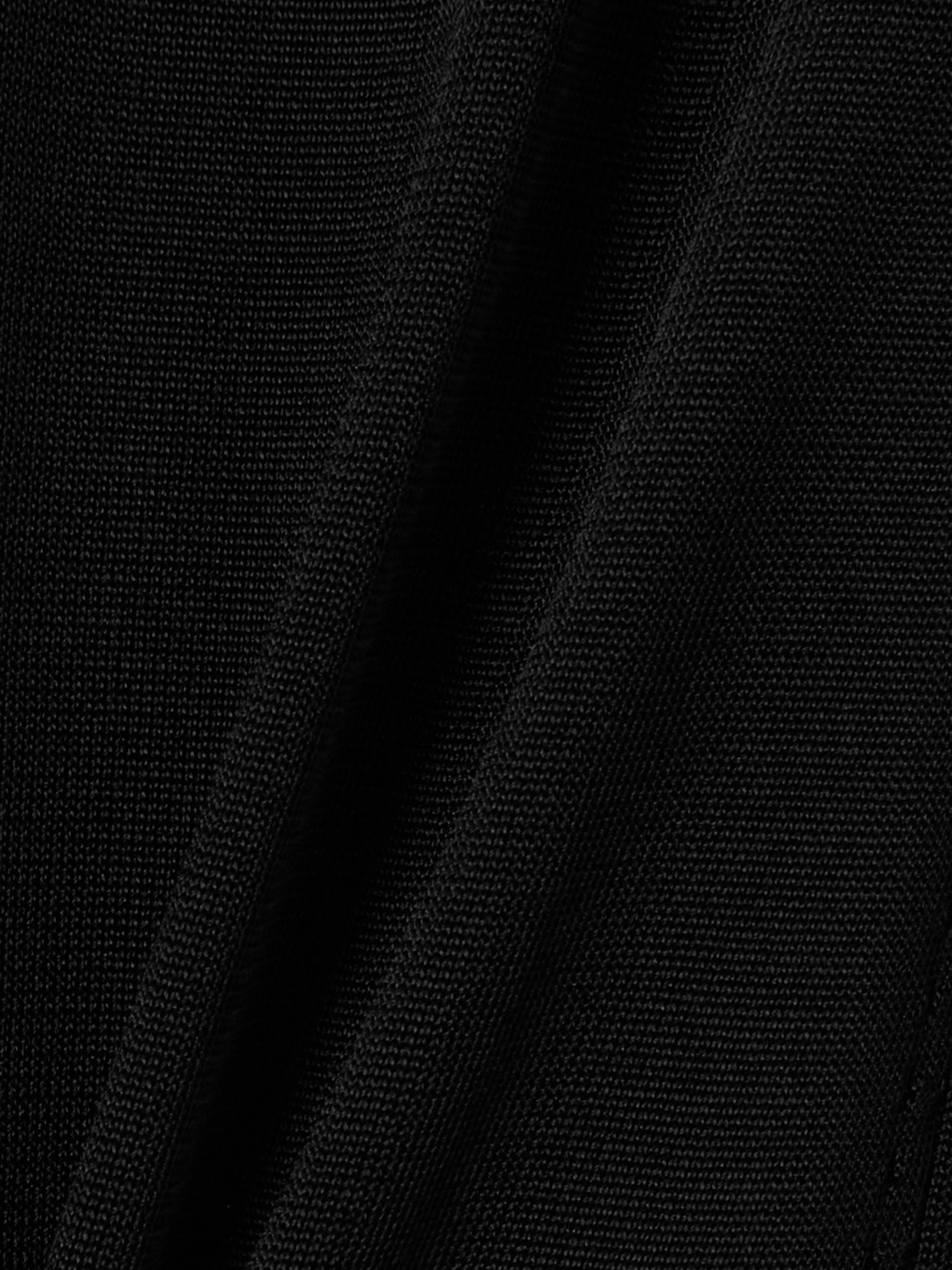High Sport Slinky Gabe Ribbed-knit Midi Dress In Black
