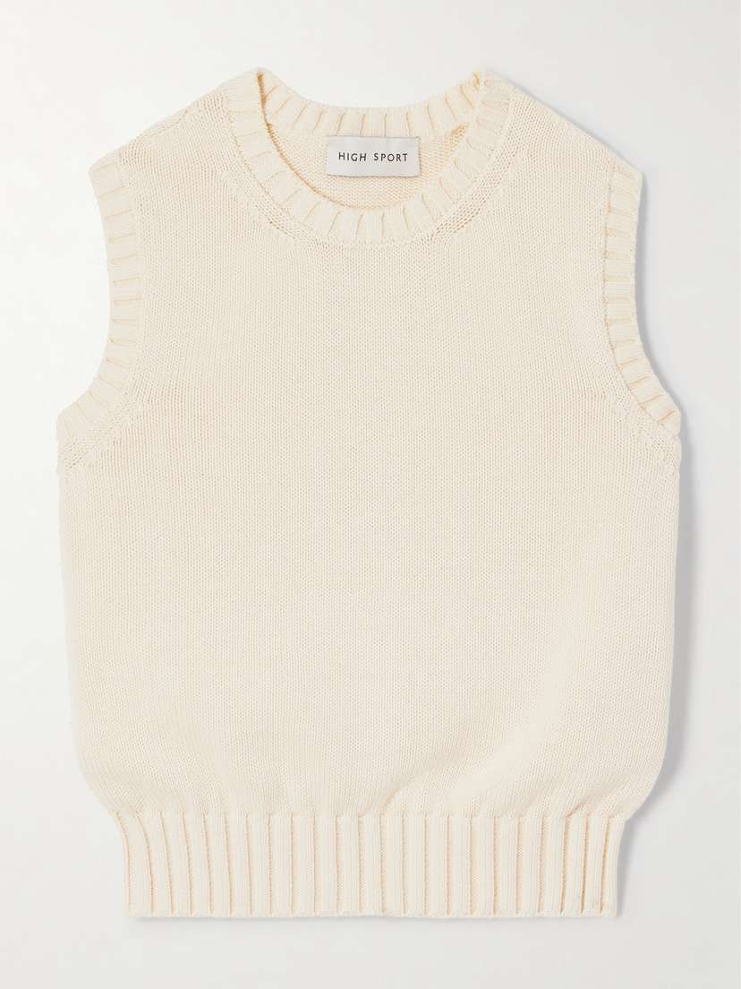 HIGH SPORT Linda Knitted Cotton Vest