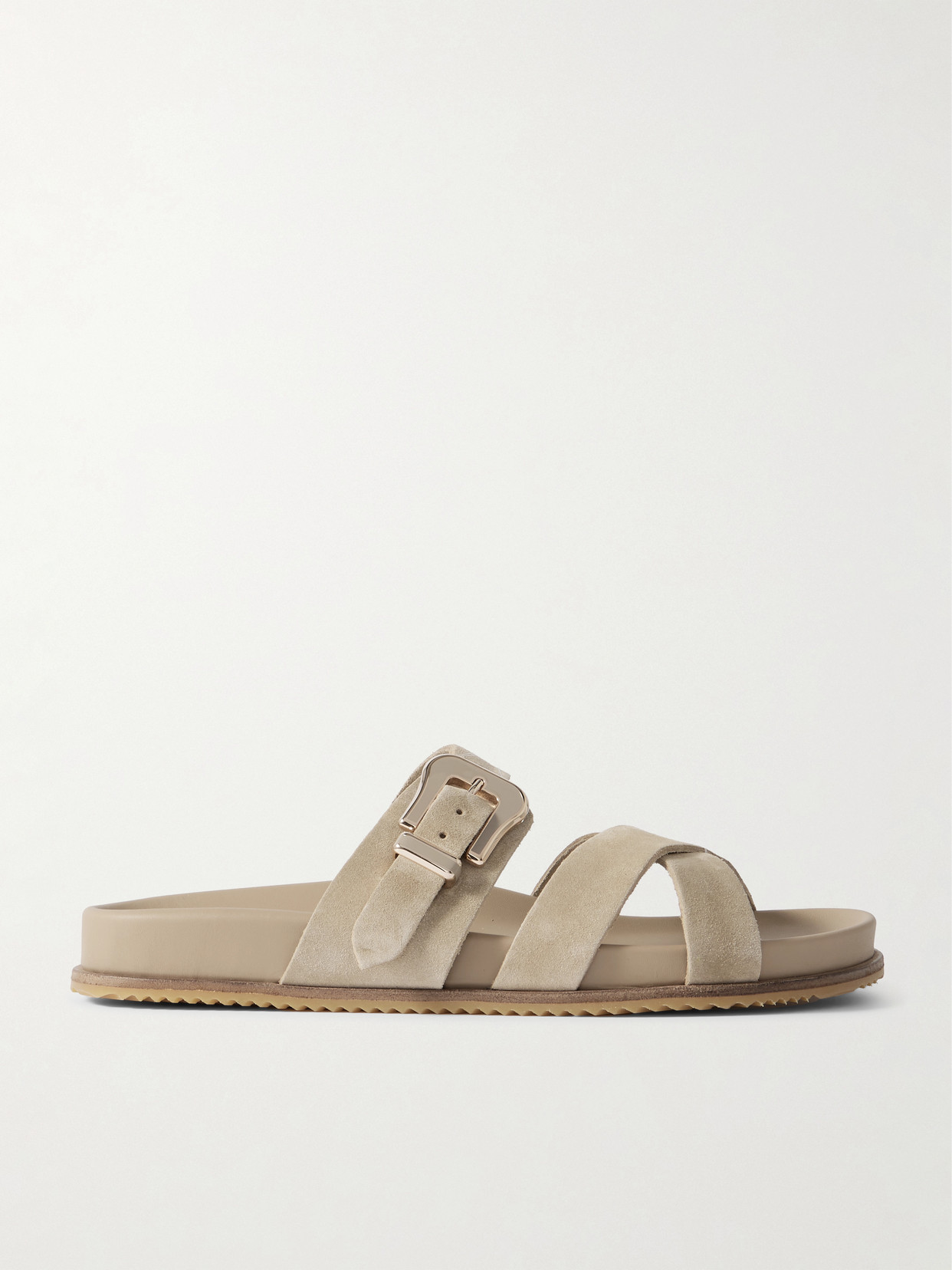 Gabriela Hearst Circe Suede Slides In Brown