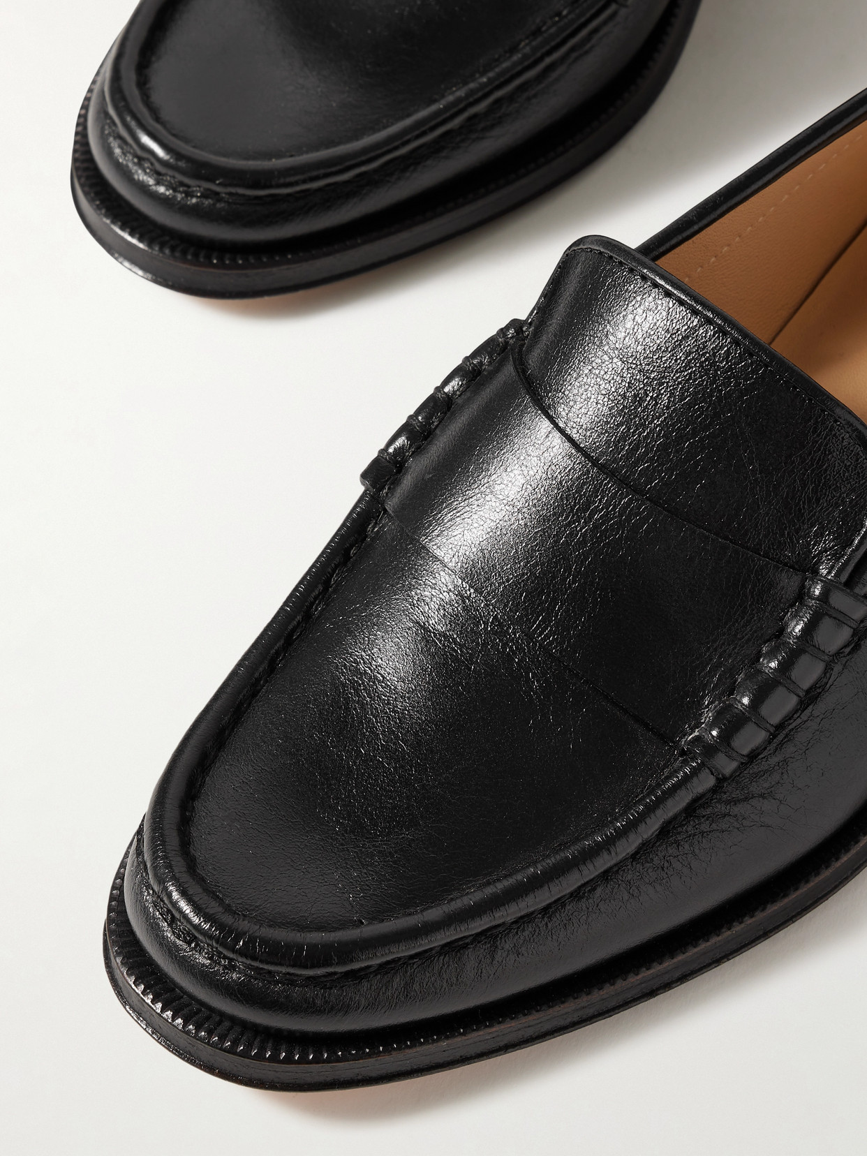 GABRIELA HEARST SEREN LEATHER LOAFERS