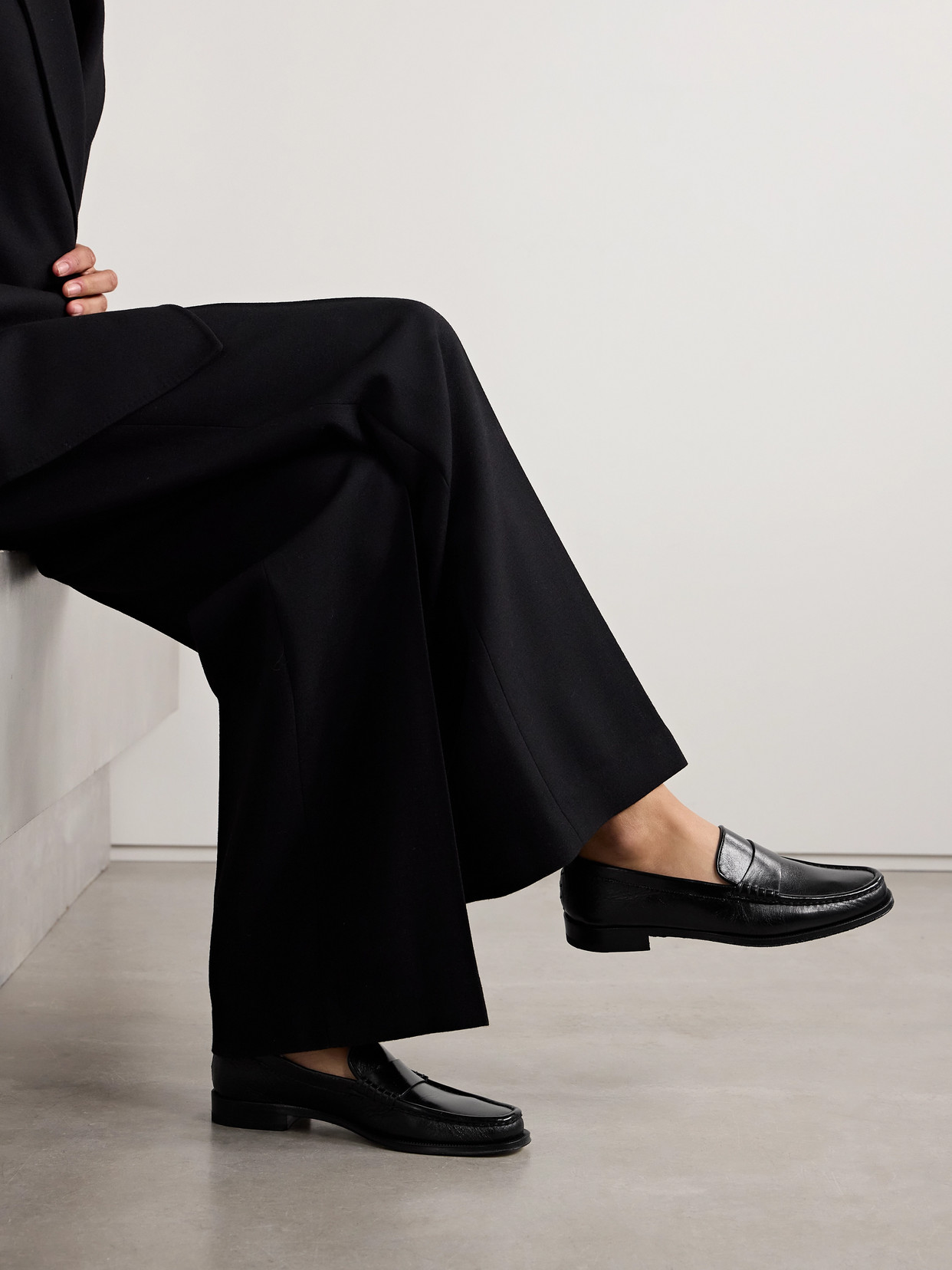 GABRIELA HEARST SEREN LEATHER LOAFERS