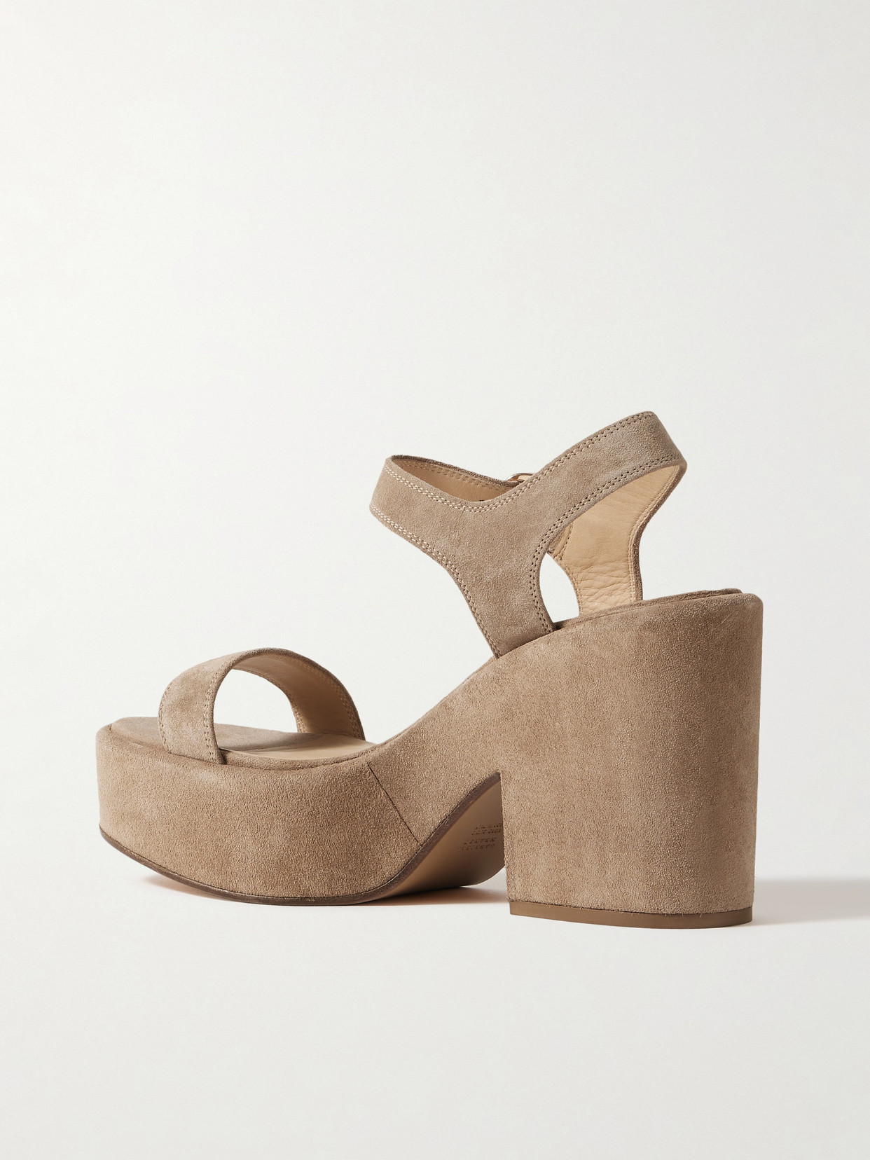 Iman Suede Platform Sandals