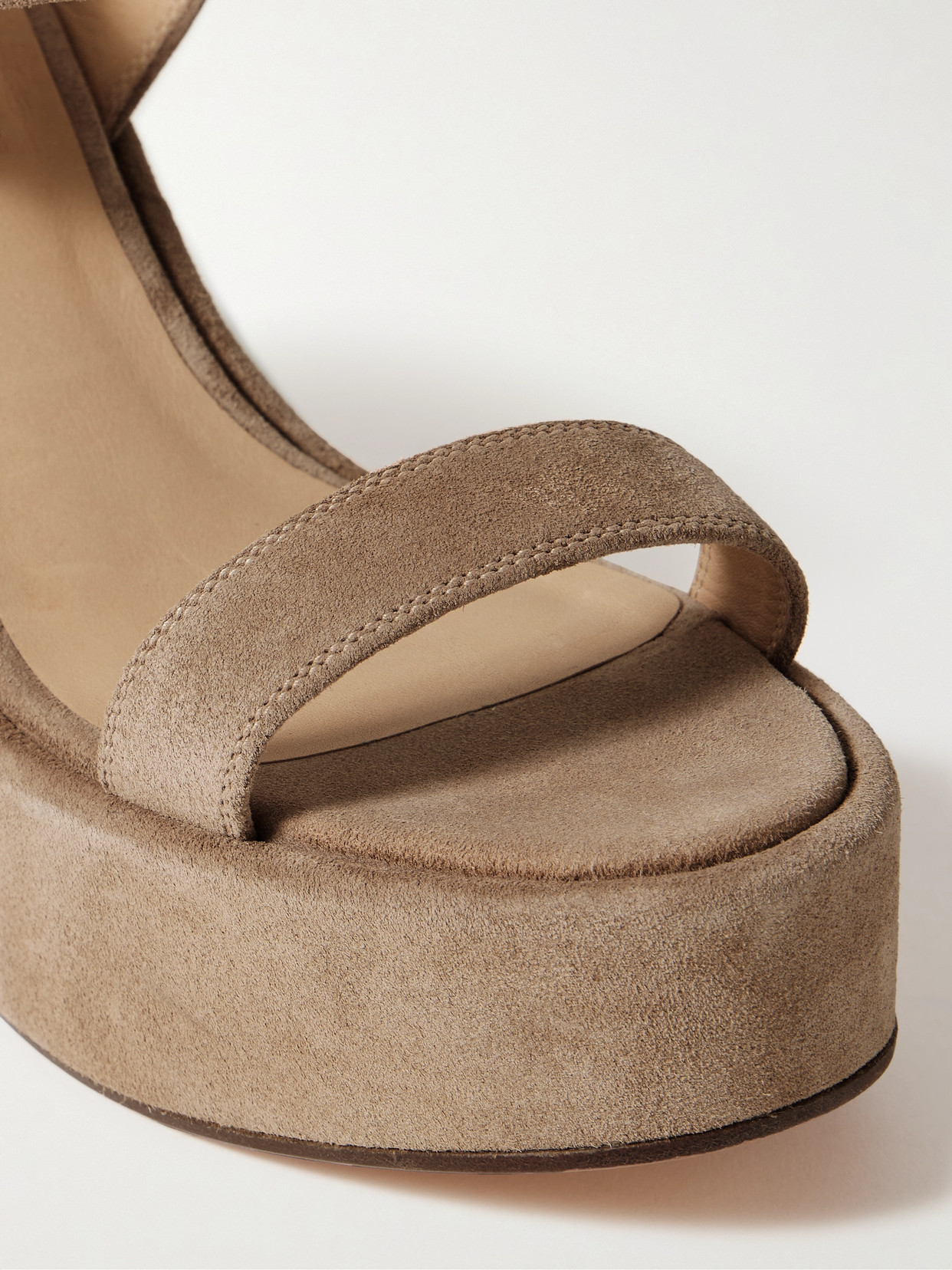 Iman Suede Platform Sandals