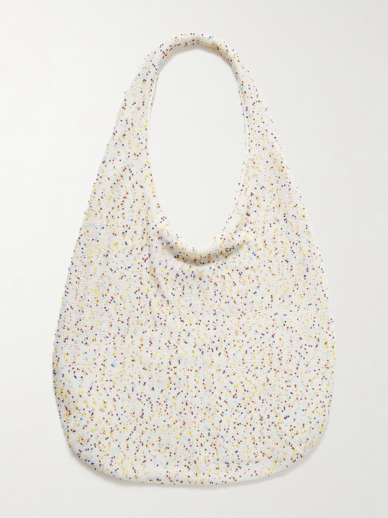 Gabriela Hearst Manasa Bead-embellished Cashmere Shoulder Bag