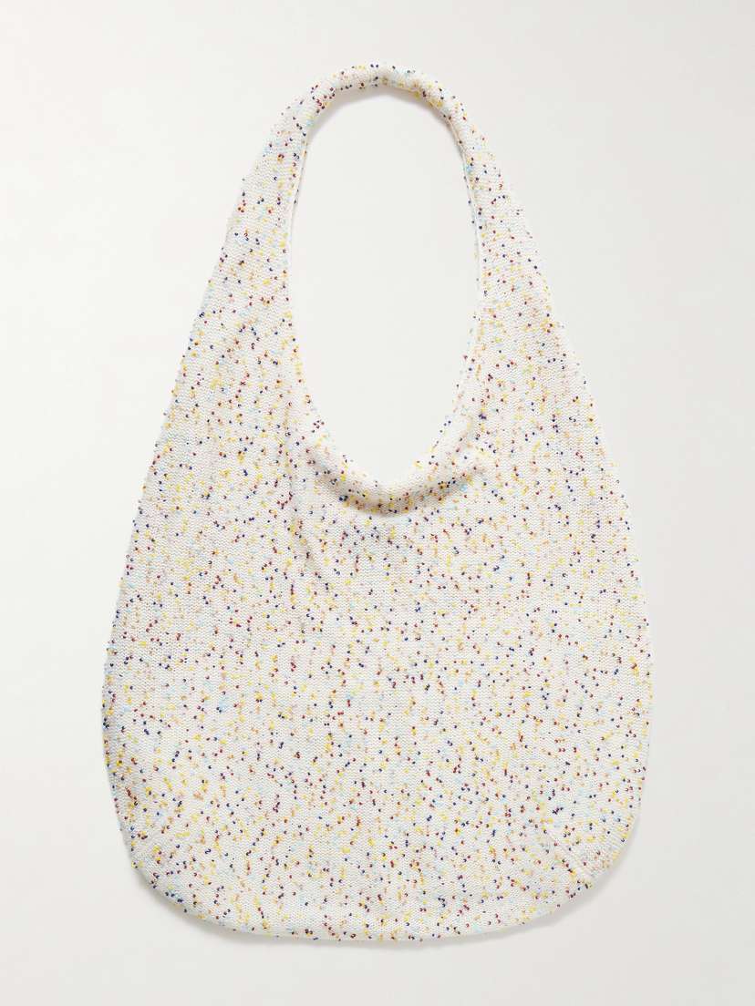 Gabriela Hearst Manasa Bead-embellished Cashmere Shoulder Bag