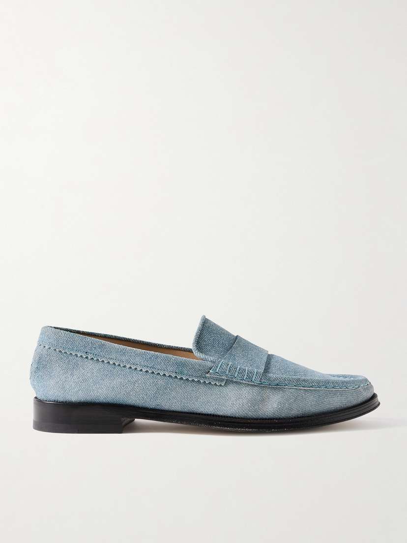 Gabriela Hearst Seren Printed Suede Loafers