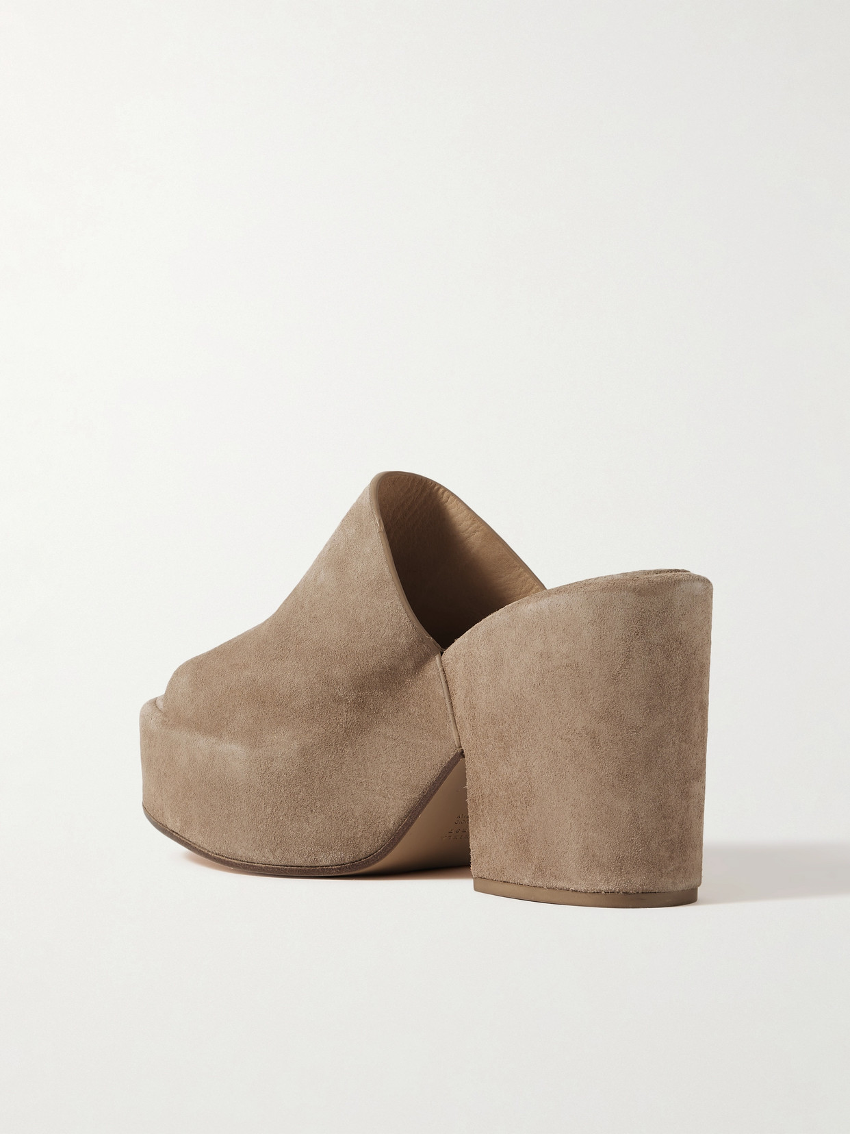 Ares Suede Platform Mules