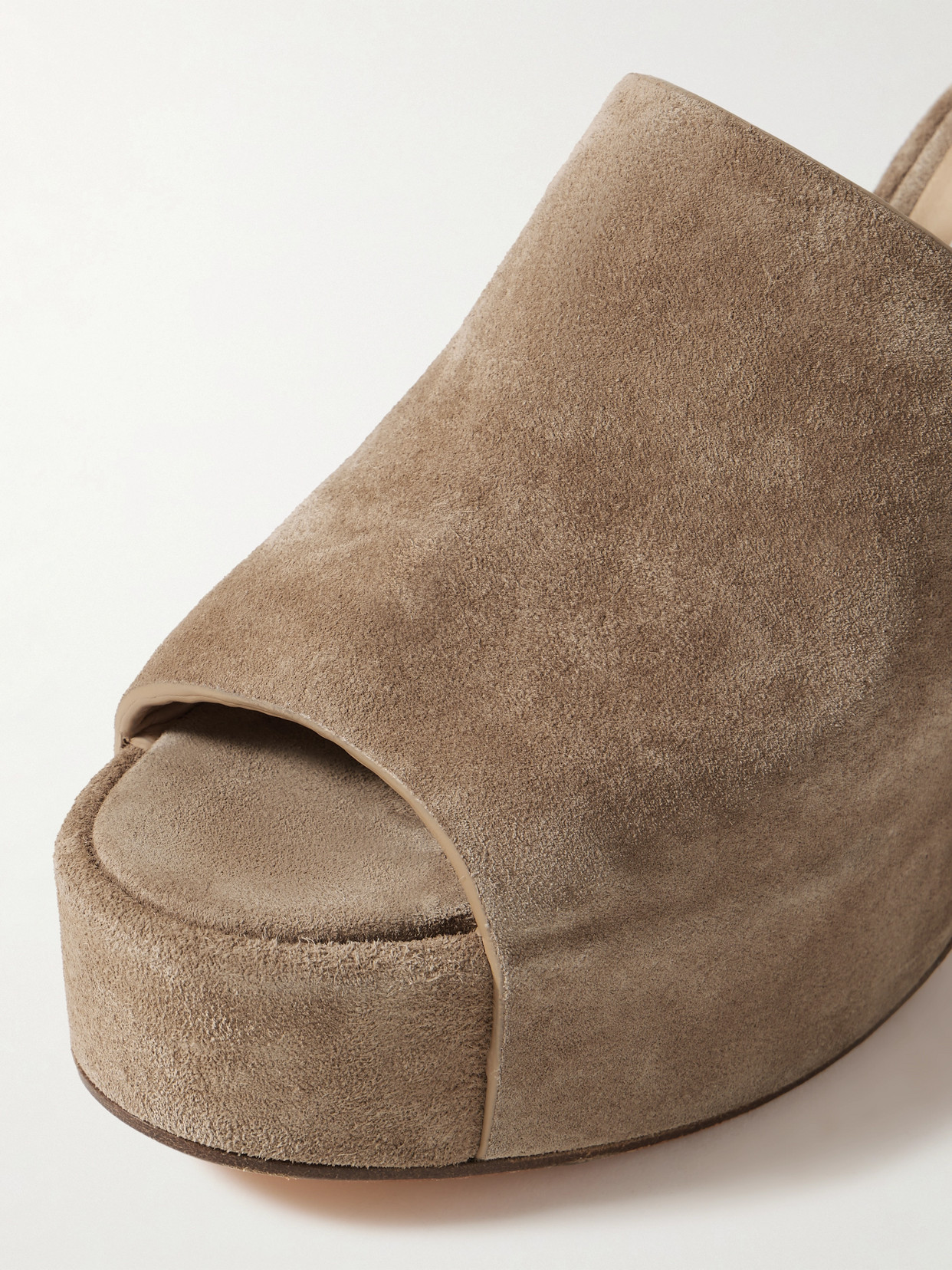 Ares Suede Platform Mules