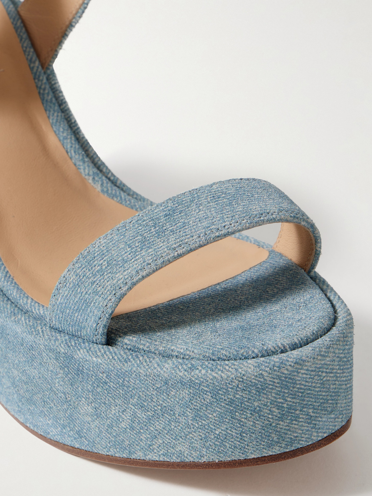 Iman Suede Platform Sandals