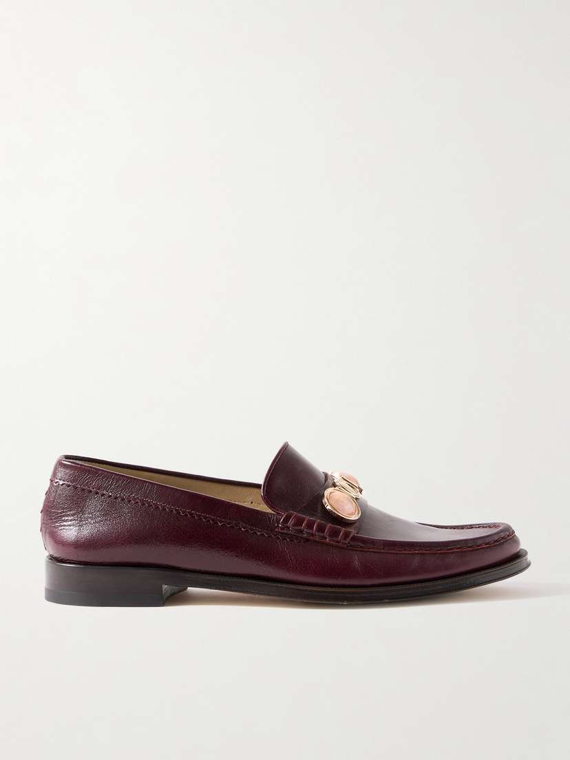 Gabriela Hearst Melchora Embellished Leather Loafers