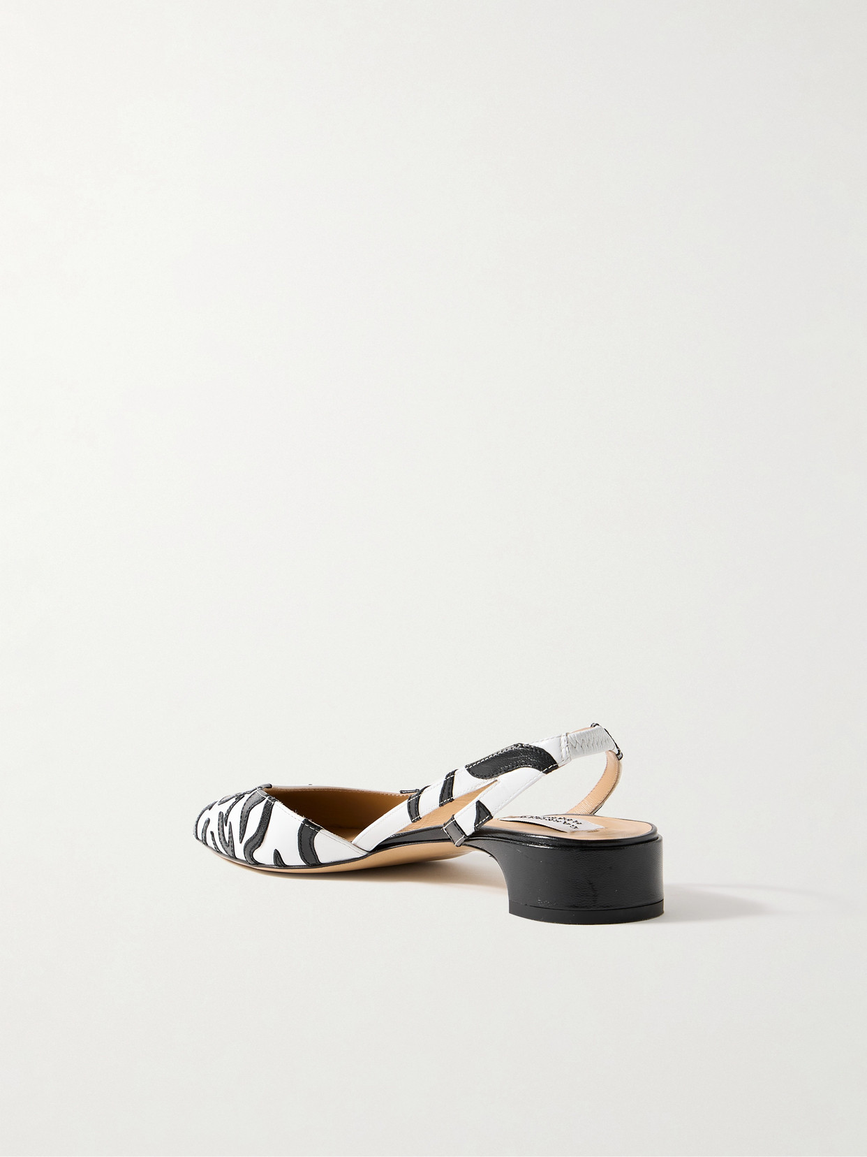 GABRIELA HEARST DELIA APPLIQUÉD LEATHER SLINGBACK PUMPS