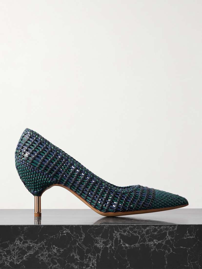 Gabriela Hearst Andres Woven Leather Pumps