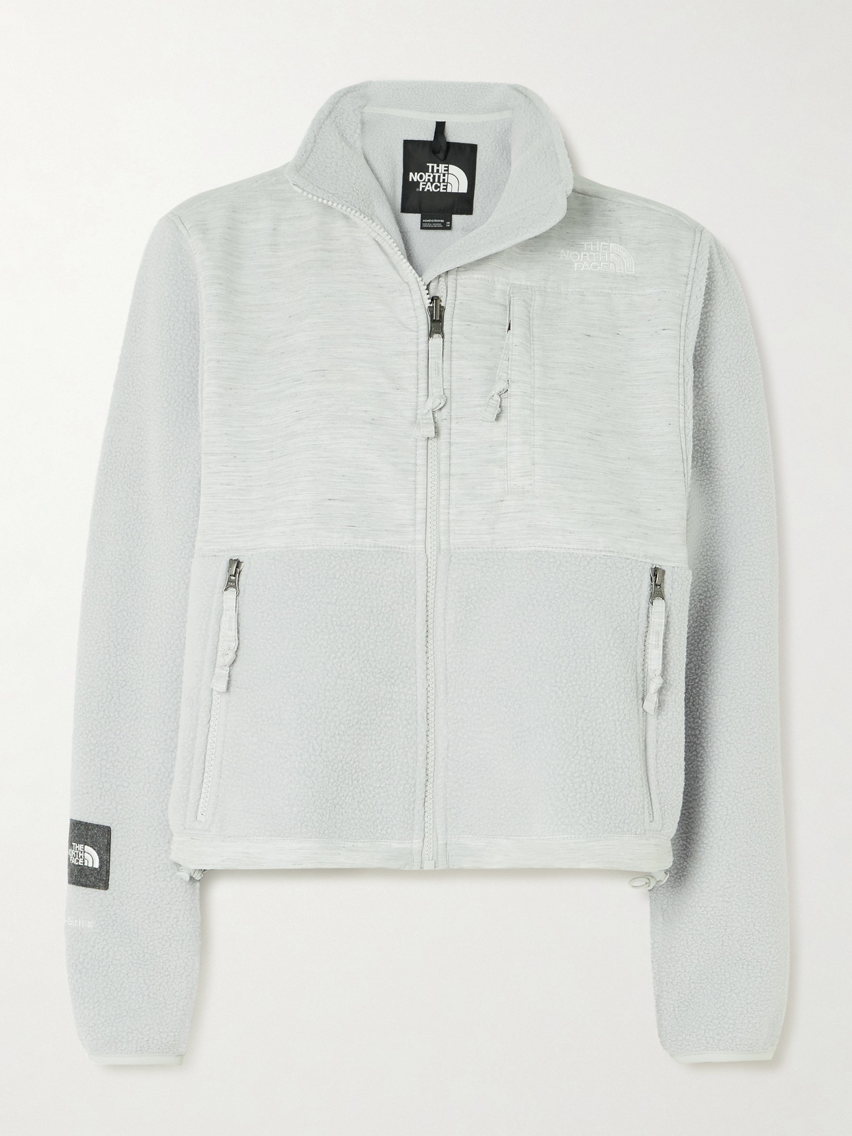 The North Face - Denali Re-grind Recycled-shell And Recycled-fleece Jacket - Gray